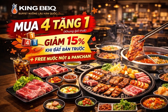 King BBQ – Buffet nướng lẩu Hàn Quốc