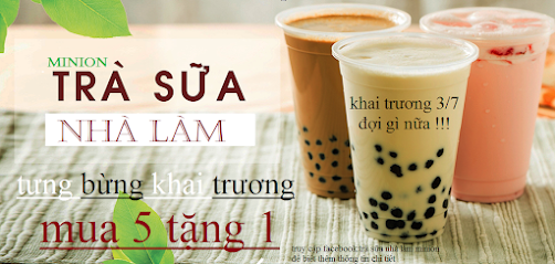 trà sữa nhà làm minion